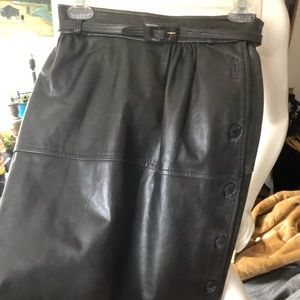 Leather skirt, vintage